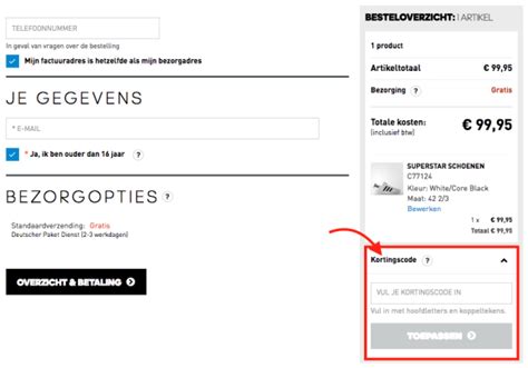 kortingsbon adidas
